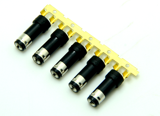 نوع 10A 12V 5.5 * 2.5mm سلك 18 AWG - 26 AWG ذكر DC وصلات الكهرباء
