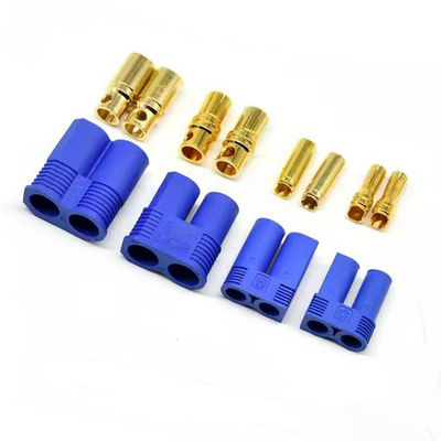 EC8 EC5 EC3 Connector Battery Device Connector Male & Female 5.0mm Gold Plated Connector with Blue Plastic Housing