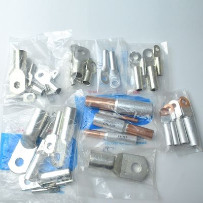 SC Tinned Copper Cable Lugs Ring Connectors AWG10-5/16 2.5-1000mm2 Battery Terminal Crimping Lug for Automotive Marine Solar