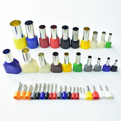 الصناعة الصين 70 ملم عازلة الغطاء النحاس I المقبضات نوع سلك التوأمين حبل نهاية bootlace Ferrules محطة