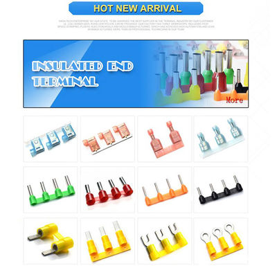 الصناعة الصين 70 ملم عازلة الغطاء النحاس I المقبضات نوع سلك التوأمين حبل نهاية bootlace Ferrules محطة