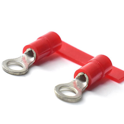 أطراف تجعيد دائرية 5 مم 10 مم أطراف حلقية معزولة مسبقًا مستمرة أطراف حلقة نحاسية