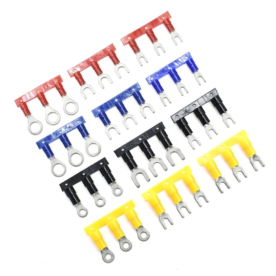 طرف شوكة معزول Qwt 10 Awg لأسلاك التوصيل، موصل طرفي مجعد