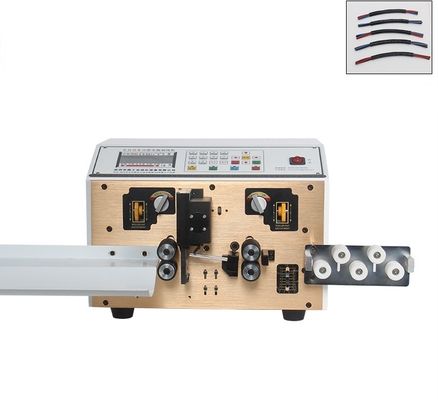 آلة تجريد وتقطيع الأسلاك الأوتوماتيكية بالكامل 0.1SQMM-6SQMM PVV PU TPE Cable