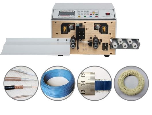 آلة تجريد وتقطيع الأسلاك الأوتوماتيكية بالكامل 0.1SQMM-6SQMM PVV PU TPE Cable