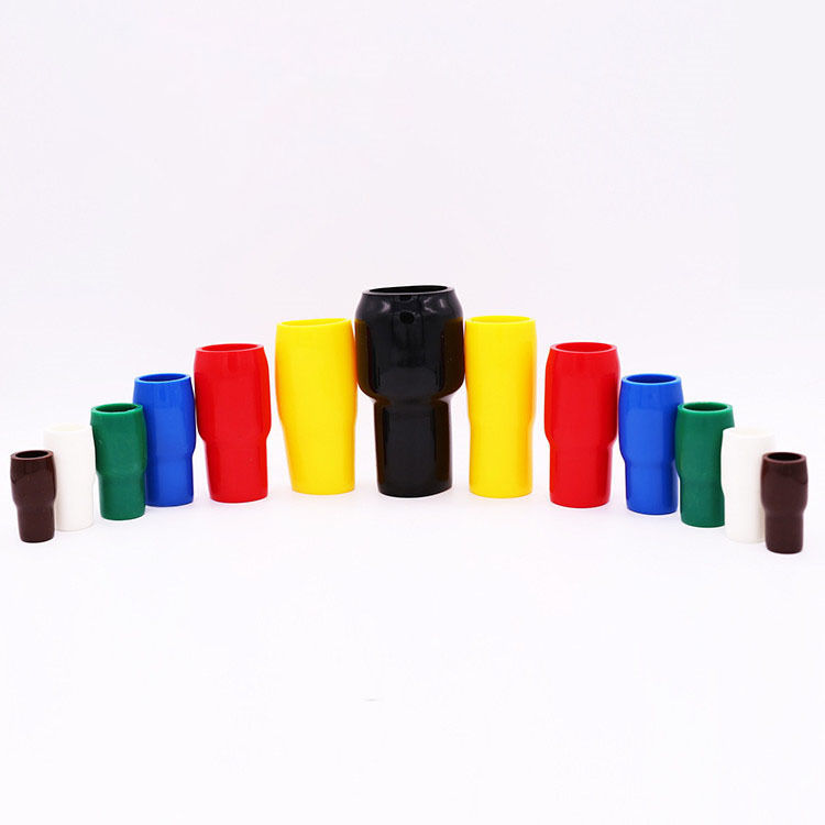 Custom V1.25 13mm Vinyl Pvc Rubber Hhc Series Insulated End Terminal Cap Cable Lug Soft Pipe Sleeves Covers Tube